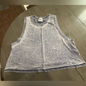 BDG Light Gray Sleeveless Crop Top Size Large